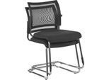 Freischwinger SEAT POINT, Netz, ohne Armlehnen, stapelbar, im 2er-Set, schwarz