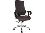Topstar Bürostuhl SITNESS 55, Synchronmechanik, mit Armlehnen, atmungsaktiver Lordosenbereich, anthrazit