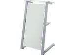 Schäfer Shop Select Stehpult, Stahlrohr/Spanplatte, B 590 x T 620 x H 1120/1060 mm, lichtgrau