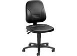 Schäfer Shop Pure Arbeitsdrehstuhl, Permanentkontakt, Lendenwirbelstütze, Beckenstütze, mit Rollen, schwarz