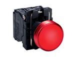 Schneider Electric Leuchtmelder rot, +LED 24V AC/DC XB5AVB4)
