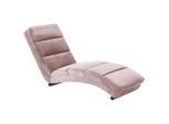 Ambia Home Relaxliege, Rosa, Metall, 1-Sitzer, 60x82x170 cm, Wohnzimmer, Sessel, Relaxliegen