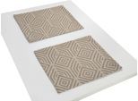 Platzset ADAM "Easy Diamond" Gr. 1, braun (dunkelbraun), B:30cm L:40cm, Obermaterial: 100% Baumwolle, Platzsets