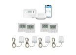 HOMEMATIC IP Smart-Home-Zubehör "Starter Bundle Fußbodenheizung für 4 Räume", weiß, B:31cm H:12cm T:37cm, Smart-Home-Stationen