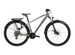 Mountainbike KROSS "KROSS Mountainbike Hardtail 27,5" Hexagon 2.0 Eq grau 21 Gänge" Gr. 43, grau (grau, schwarz), Fahrräder, Herren, 43cm, 27,5 Zoll (69,85cm) hinten: 27,5 Zoll (69,85cm)