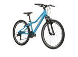 Kinderfahrrad KROSS "KROSS Kinderad 24" Hexagon JR 1.0 Blau 8 Gänge" Gr. 30, blau, schwarz, Fahrräder, Kinder, 30cm, 24 Zoll (60,96cm) hinten: 24 Zoll (60,96cm)