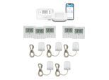 HOMEMATIC IP Smart-Home-Zubehör "Starter Bundle Fußbodenheizung für 5 Räume", weiß, B:31cm H:12cm T:37cm, Smart-Home-Stationen