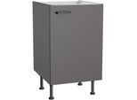 Spülenschrank KOCHSTATION "KS-Paula", anthrazit, anthrazit, B:50cm H:87cm T:58,4cm, Schränke, Spülenschrank, 50 cm breit, 87 cm hoch, mit 1 Tür