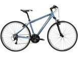 Crossrad KROSS "Crossrad Herren 28" Move 1.0 blau 24 Gänge" Gr. 43, blau, schwarz, Fahrräder, Herren, 43cm, 28 Zoll (71,12cm) hinten: 28 Zoll (71,12cm)
