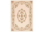 Teppich Gr. 6, beige (beige, gemustert), B:190cm H:15mm L:250cm, Wolle, Teppiche, Teppich