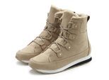 Stiefelette VIVANCE, Damen, Gr. 44, beige, Obermaterial: 50% Lederimitat, 50% Textilmaterial. Decksohle: 100% Textilmaterial. Futter: 100% Textilmaterial. Laufsohle: 100% Synthetik, unifarben, Basic, Schuhe Stiefelette, mit Warmfutter, Winterstiefel, Stiefel, Boots VEGAN