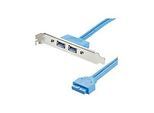 StarTech.com 2 Port USB 3.0 A Buchse Slotblech - USB 3 Pin Header Slotblech Konsole - USB-Konsole - USB Typ A (W)