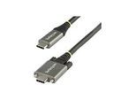 StarTech.com 50cm USB-C Kabel mit Schraubensicherung 10Gbit/s - USB 3.1/3.2 Gen 2 Typ-C Kabel - 100W (5A)