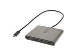 StarTech.com USB-C auf 4x HDMI Adapter - Externe Video- und Grafikkarte - USB Type-C auf Quad HDMI Display Adapter Dongle - 1080p 60Hz - Multi Monitor Splitter - Windows (USBC2HD4)