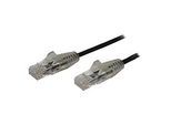 StarTech.com 1,5 m Cat6-Kabel - Schlankes Cat6-Patchkabel - Schwarz - Snagless RJ45-Anschlüsse - Gigabit-Ethernet-Kabel - 28 AWG (N6PAT150CMBKS)