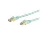 StarTech.com 6ASPAT7MAQ Patchkabel CAT6a (7 m, turkis, RJ45-Snagless-Steckverbinder, CAT6a-STP-Kabel, Kupferdraht, Netzwerkkabel)