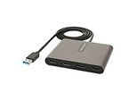 StarTech.com USB 3.0 auf 4x HDMI Adapter - Externe Video- und Grafikkarte - USB Typ-A auf Quad HDMI Display Adapter Dongle - 1080p 60Hz - Multi Monitor USB A auf HDMI Konverter - Windows (USB32HD4)
