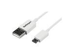 StarTech.com 1m USB 2.0 A auf Micro USB B Kabel - USB A / Micro B Datenkabel / Anschlusskabel - Weiß - USB-Kabel - Micro-USB Typ B (M)