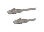 StarTech.com 3m Cat6 Gigabit UTP Patchkabel Snagless - Cat.6 RJ45 Netzwerkkabel mit Schutzmanschette - Grau - St/St - Patch-Kabel - RJ-45 (M)