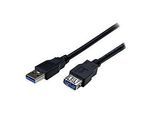 StarTech.com 2m USB 3.0 Verlängerungskabel - USB 3 Typ A auf A 2 Meter Kabel Verlängerung - Stecker/ Buchse - Schwarz - USB-Verlängerungskabel - USB Typ A (W)