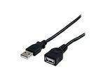 StarTech.com 10 ft Black USB 2.0 Extension Cable A to A - 10ft USB 2.0 Extension Cable - 10ft USB male female Cable (USBEXTAA10BK)