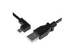 StarTech.com Micro USB Lade/Sync-Kabel - St/St - Micro USB linksgewinkelt - 1m - USB auf Micro USB Ladekabel - USB-Kabel - Micro-USB Typ B (M)
