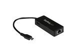 StarTech.com USB-C to Ethernet Gigabit Adapter - Thunderbolt 3 Compatible - USB Type C Network Adapter - USB C Ethernet Adapter (US1GC301AU)