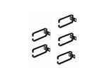 StarTech.com 5-Pack 1U Vertical Cable Management D-Ring Hooks, Cable Manager For 19" Server Racks/Cabinets, Network Rack Wire Organizers, Cable Guide Rings - Kabelmanagementring (vertikal)