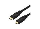 StarTech.com 10m(30ft) HDMI 2.0 Cable, 4K 60Hz Active HDMI Cable, CL2 Rated for In Wall Installation, Long Durable High Speed Ultra-HD HDMI Cable, HDR 10, 18Gbps, Male to Male Cord, Black - Al-Mylar EMI Shielding (HD2MM10MA)