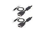 StarTech.com 5 m Monitor VGA Koaxial Videokabel mit Audio für hohe Auflösung - HD15 Stecker/Stecker - VGA-Kabel - HD-15 (VGA)