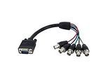 StarTech.com 30cm VGA HD 15 auf 5x BNC RGBHV Monitorkabel - St/Bu - VGA-Kabel - BNC (W)