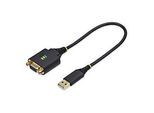 StarTech.com 1ft/30cm USB to Null Modem Serial Adapter Cable, FTDI, RS232 - Kabel USB / seriell - USB (M)