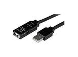StarTech.com 15m USB 2.0 Repeater Kabel - Aktives USB Verlängerungskabel mit Signalverstärker - 1 x USB Stecker/ 1 x USB Buchse - USB-Verlängerungskabel - USB (W)