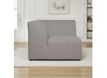 Sofa-Eckelement OTTO HOME "Koa, Sofamodul, passend zur Serie KOA", grau (warm grau), B:98cm H:73cm T:98cm, 62% Polypropylen, 32% Polyester, Polsterelemente, in Webstoff, weicher Lounge-Sitzkomfort