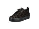 Sneaker PAUL GREEN "Paul Green Sneaker Leder", Damen, Gr. 38,5, schwarz, Leder, Schuhe Sneaker