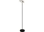 SEARCHLIGHT Stehlampe "Space LED Floor Lamp, Black Metal", schwarz (schwarz und chrom), 1, H: 140cm, 1 Stk., Leuchten, Stehlampe