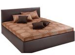 Tagesdecke, braun, B:210cm L:220cm, Polyester, WESTFALIA SCHLAFKOMFORT, Tagesdecken
