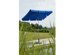 Rechteckschirm SCHNEIDER SCHIRME "Locarno", blau (royalblau), Obermaterial: 100% Polyester, Standschirme, abknickbar, ohne Schirmständer