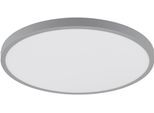 EGLO Aufbauleuchte "FUEVA 1", silber (silberfarben), 1, Ø 40cm H: 3cm, 1 Stk., Leuchten, schlankes Design, nur 3 cm hoch, Durchmesser 40 cm