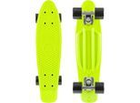 Skateboard STAR-SKATEBOARD, grün (neongrün, schwarz), Skateboards, Kinder, Kicktail