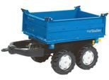 Kinderfahrzeug-Anhänger ROLLY TOYS, blau, Spielfahrzeug-Anhänger, KinderB:45cm H:47cm L:88cm, Kunststoff, für Trettraktoren, B:45cm H:47cm L:88cm