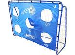 Fußballtor BEST SPORTING "mit Torwand 5 Schusslöcher", blau, Sport-Tore, Kinder, B/H/L: 213cm x 152cm x 70cm, Polyester Stahl, Polyester, Stahl, sehr stabil, 213x152 cm, B:213cm H:152cm L:70cm