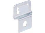 Zusatzklemmen ALBERTS "DSM-Clip", silber (edelstahlfarben), B:2cm L:5cm, Edelstahl, Befestigungen, 4 Stück, für Doppelstabmattenzaun