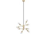 EGLO Hängeleuchte "GRADOLI 1 Pendellampe, Stahl, IP20, E27, Hängelampe, Wohnzimmerlampe", grau (messingfarben), Ø 71cm H: 110cm, 1 Stk., Leuchten, Elegante Hängelampe für Esszimmer, Küche oder Wohnzimmer, Hängeleuchte