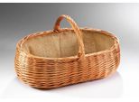 Kaminholzkorb LOCKER, beige (natur), Weide, Aufbewahrungsboxen