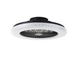 BRILLIANT LED Deckenleuchte "Badria", schwarz, Ø 49cm H: 14cm, 1 Stk., Leuchten, mit Ventilator, 49 cm, digitales RGB, 4700 lm, dimmbar, 3000-6500 K, LED Deckenleuchte