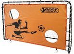 Fußballtor BEST SPORTING "Fußballtor mit Torwand 2 Schusslöcher", bunt (schwarz, orange), Sport-Tore, Kinder, B/H/L: 180cm x 120cm x 60cm, 1 Stk., B:180cm H:120cm L:60cm