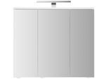 Spiegelschrank JOKEY "Arda", weiß, B:72,2cm H:68,2cm T:19,5cm, MDF, Schränke, Spiegelschrank Spiegelschrank mit Beleuchtung, weiß, 72,20 cm Breite