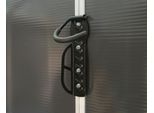 Fahrradwandhalterung PALRAM - CANOPIA, schwarz, B:4cm H:26cm L:11cm, Stahl, Stahlblech, Fahrradhalterungen, vertikaler Fahrradaufhänger für Gerätehäuser
