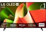 LG OLED-Fernseher "OLED77B42LA", Energieeffizienz: F (A-G), schwarz, 77 ″, Fernseher